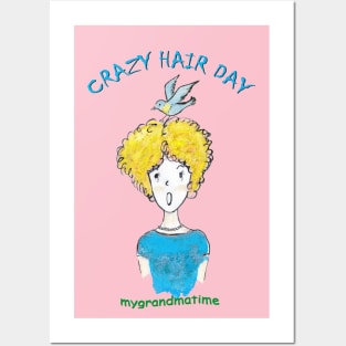 CRAZY HAIR DAY Posters and Art